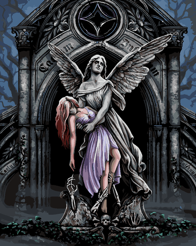 Malen nach Zahlen - Malen nach Zahlen - The eternal fight - by Sarah Richter