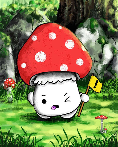 Malen nach Zahlen - Malen nach Zahlen - Fliegenpilz - by Tiny Tami