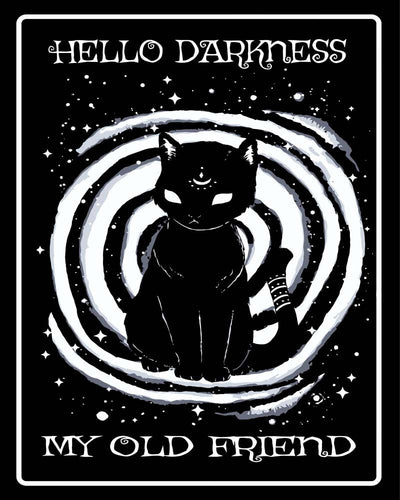 Malen nach Zahlen - Malen nach Zahlen - Hello Darkness my old friend - by Tiny Tami