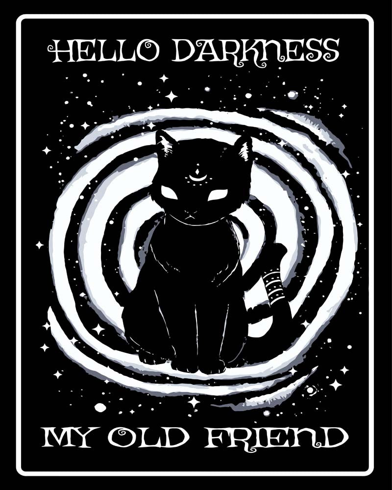 Malen nach Zahlen   Malen nach Zahlen   Hello Darkness my old friend   by Tiny Tami