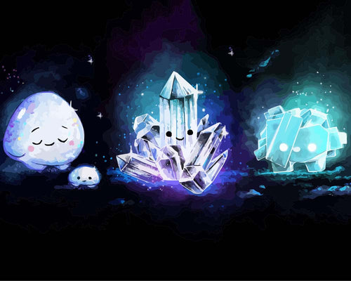 Malen nach Zahlen - Malen nach Zahlen - Mineralien - by Tiny Tami