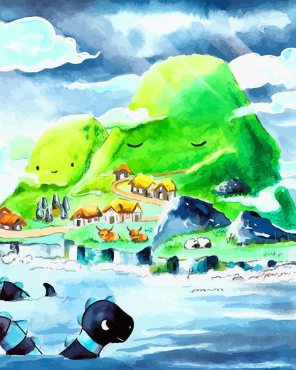 Malen nach Zahlen - Malen nach Zahlen - Schottland - by Tiny Tami