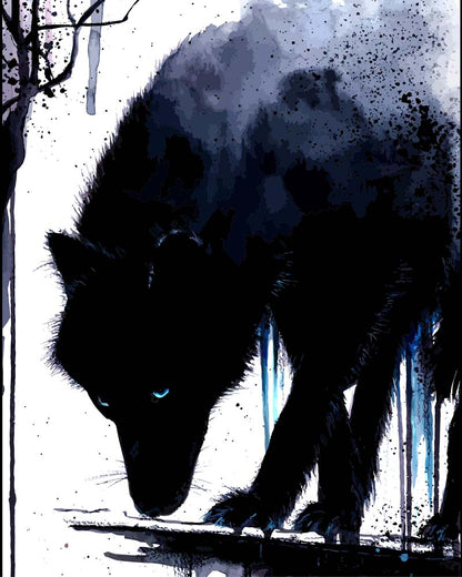 Malen nach Zahlen - Malen nach Zahlen - The dark one - by Tiny Tami
