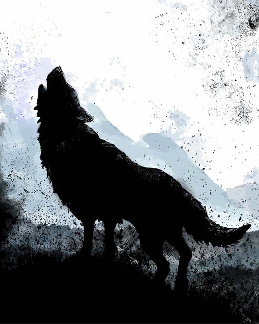 Malen nach Zahlen - Malen nach Zahlen - Wolf - The Calling - by Tiny Tami