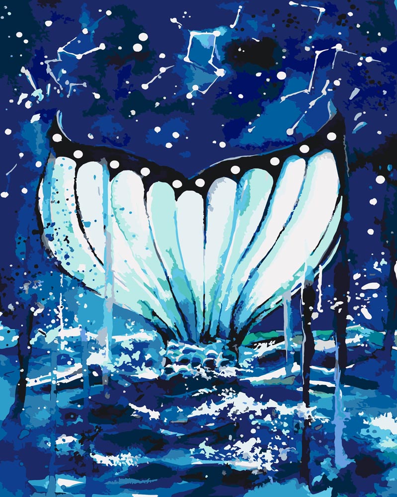 Malen nach Zahlen   Malen nach Zahlen   Meerjungsfrau Flosse   by Tiny Tami