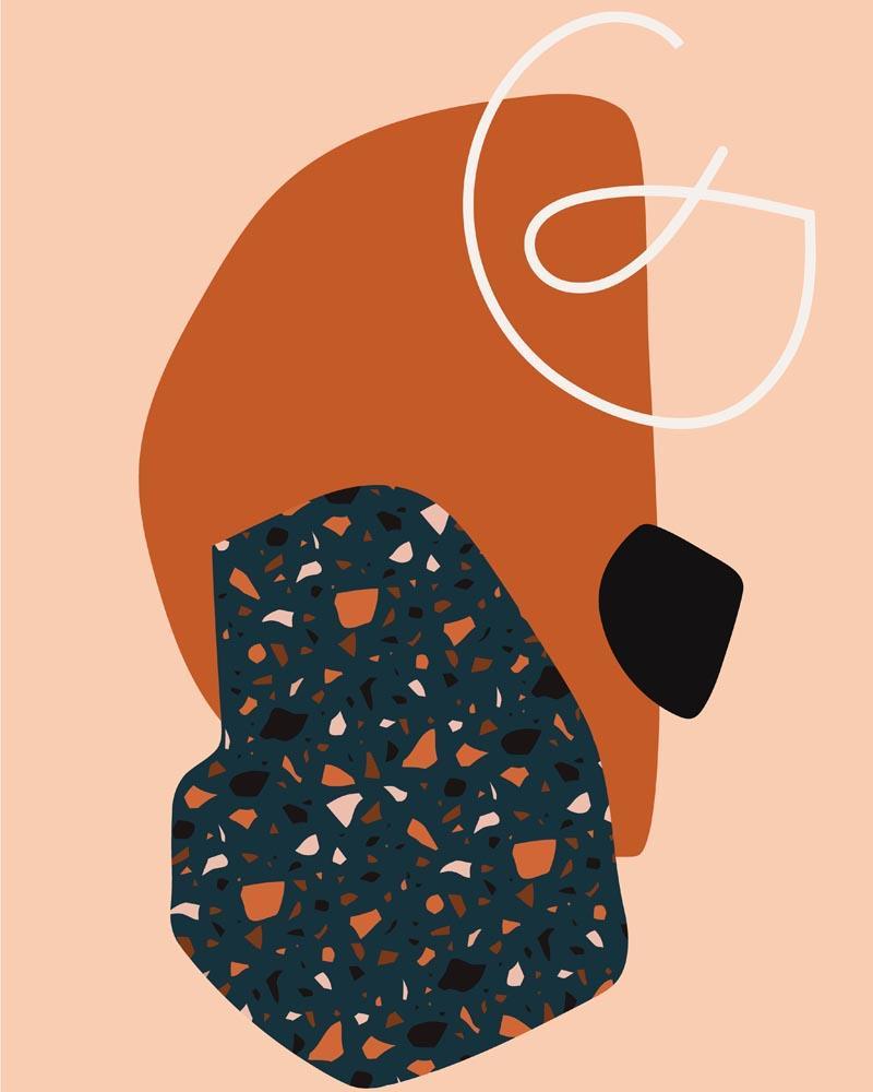 Malen nach Zahlen   Abstraktes Illustration 12