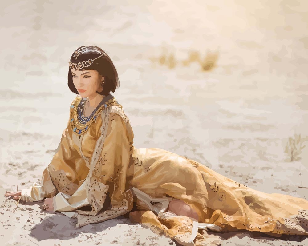 Malen nach Zahlen   Ägyptische Cleopatra