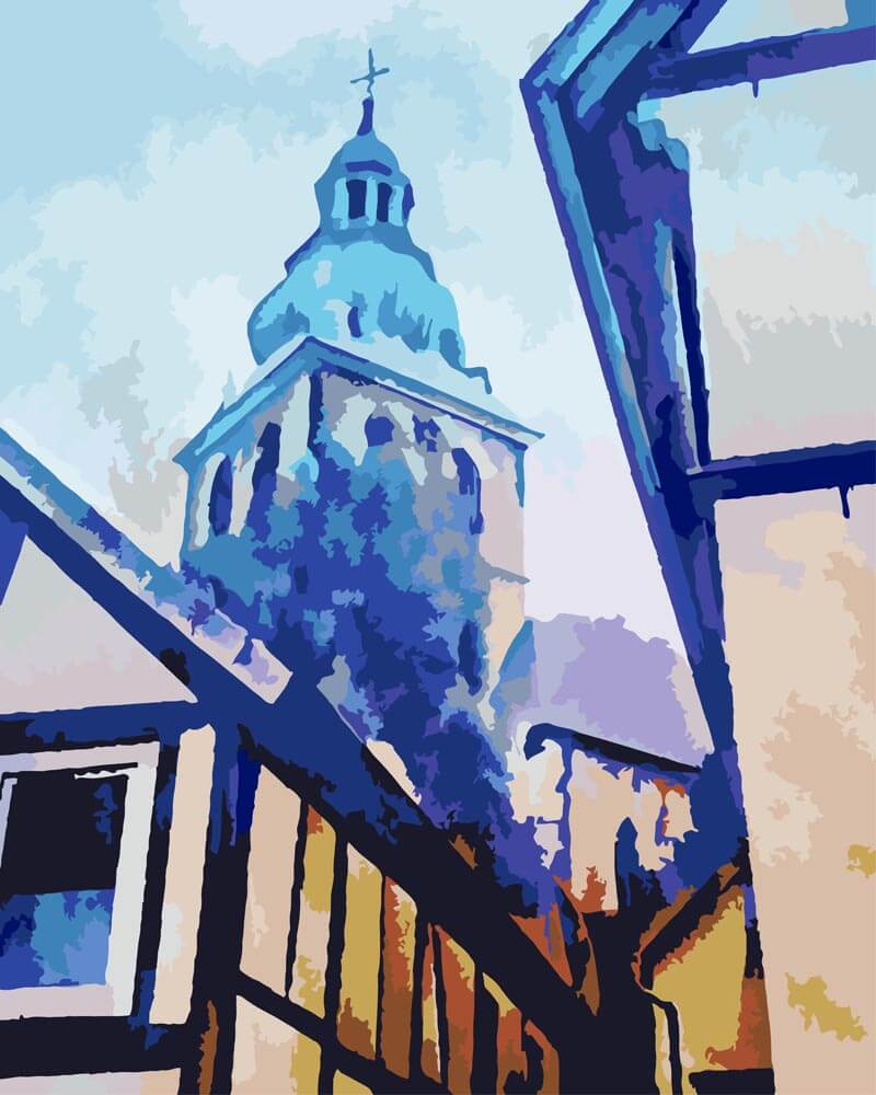 Malen nach Zahlen   Bad Salzuflen, Motiv 1   by zamart