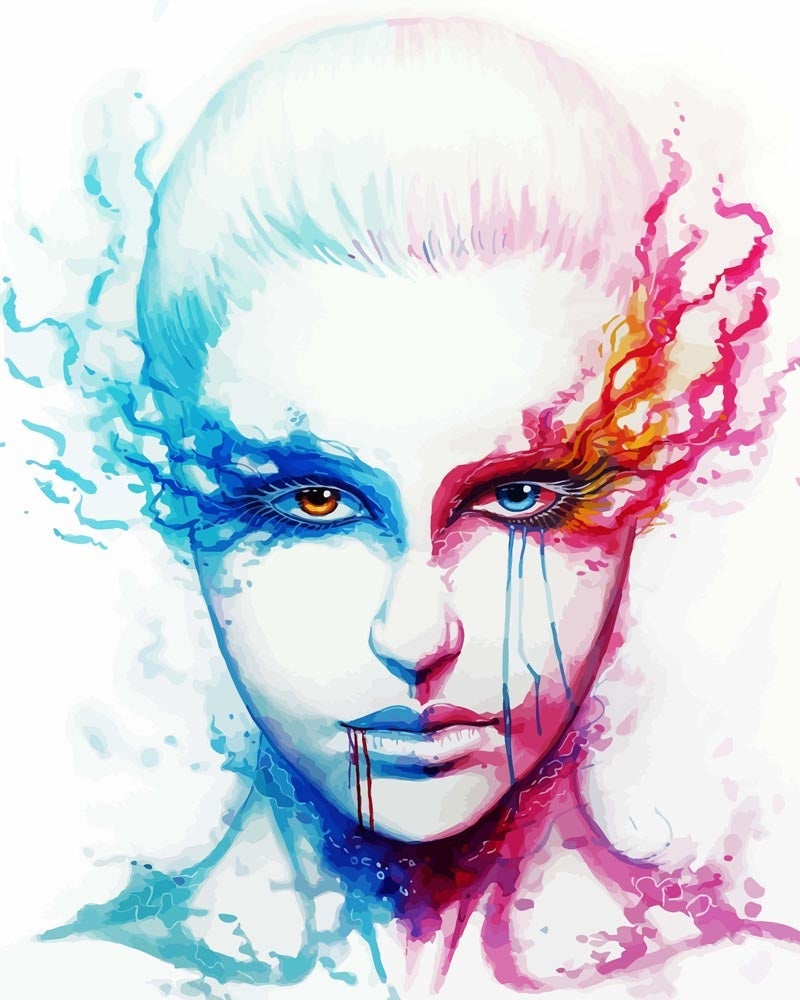 Malen nach Zahlen   Bipolarität   by jojoesart