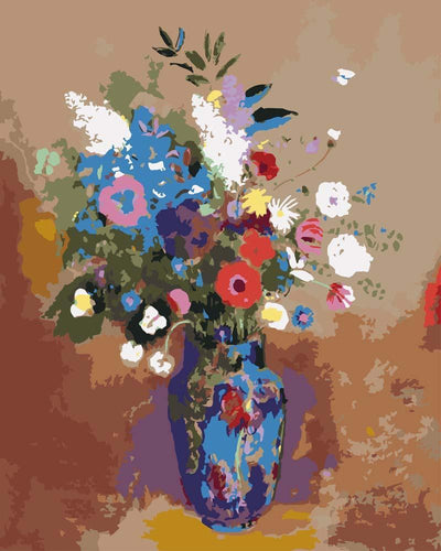 Malen nach Zahlen - Blumenstrauß von Odilon Redon
