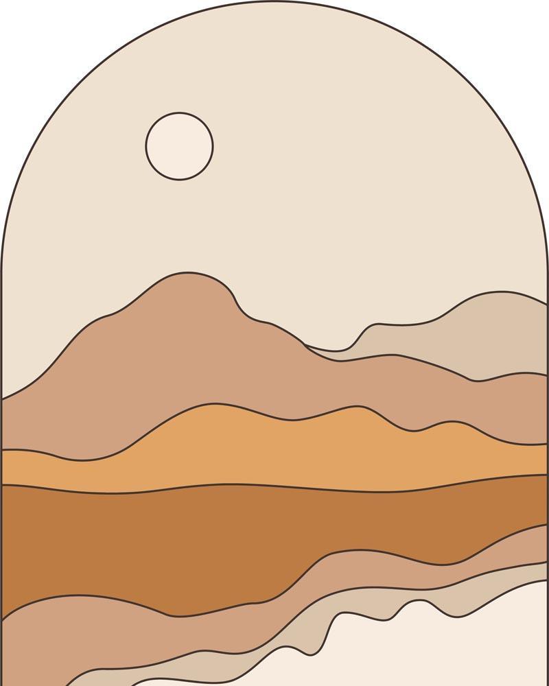 Malen nach Zahlen   Boho   Landschaft   11
