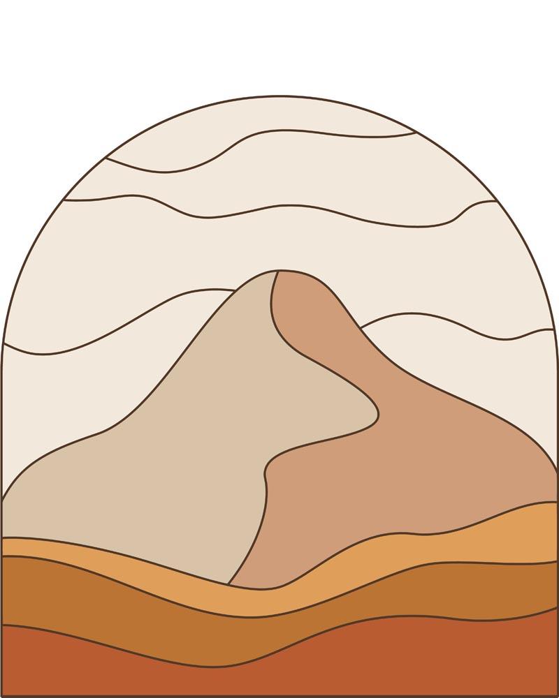 Malen nach Zahlen   Boho   Landschaft   14