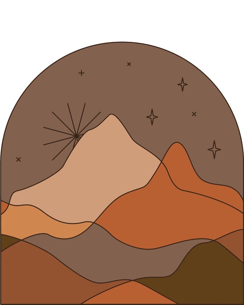 Malen nach Zahlen   Boho   Landschaft   15