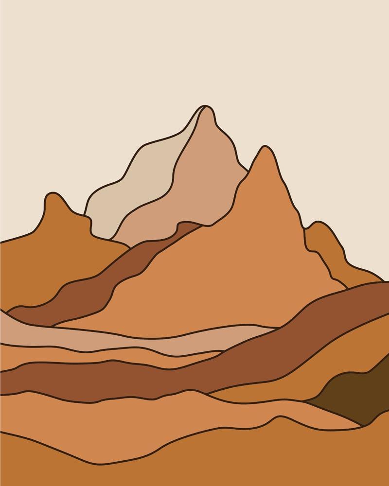 Malen nach Zahlen   Boho   Landschaft   18