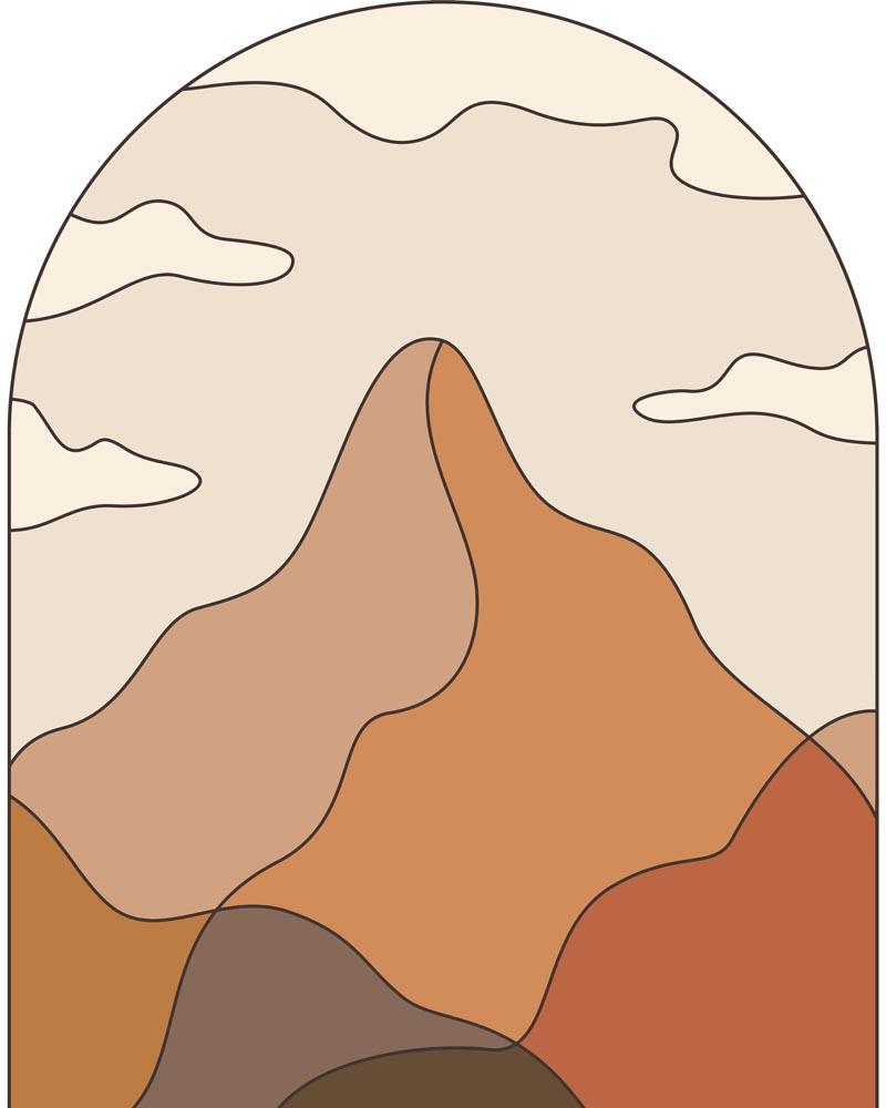 Malen nach Zahlen   Boho   Landschaft   9