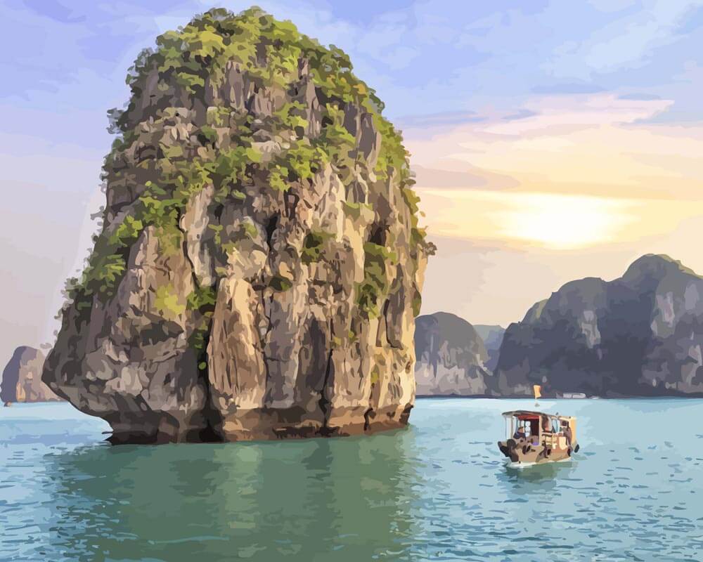 Malen nach Zahlen   Bucht in Vietnam