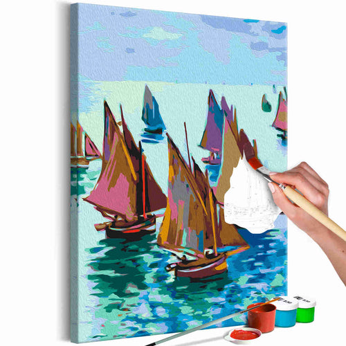 Malen nach Zahlen - Claude Monet: Fishing Boats