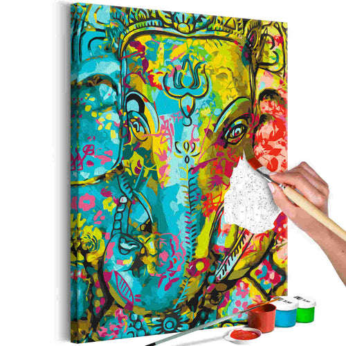 Malen nach Zahlen - Colourful Ganesha