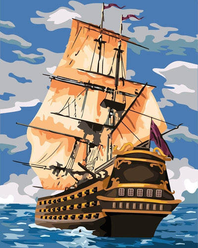 Malen nach Zahlen - Malen nach Zahlen - Das große Schiff