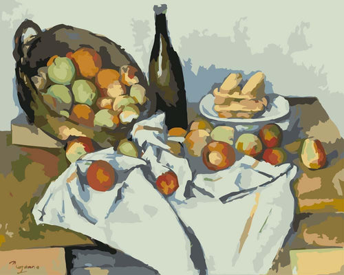Malen nach Zahlen - Der Korb der Äpfel - Paul Cezanne