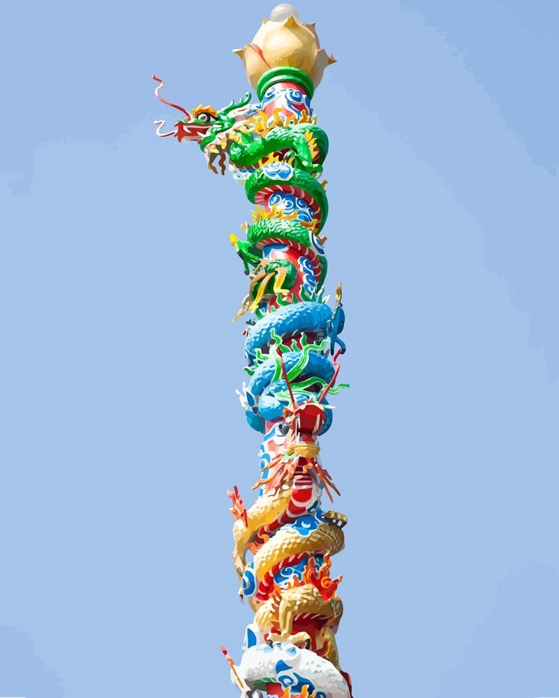 Malen nach Zahlen   Drachensäule