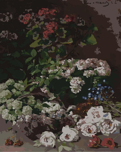 Malen nach Zahlen - Frühlingsblumen - Claude Monet