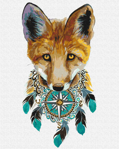 Malen nach Zahlen - Fuchs native - by Pixie Cold