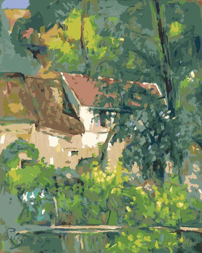 Malen nach Zahlen - Haus von Père Lacroix - Paul Cezanne