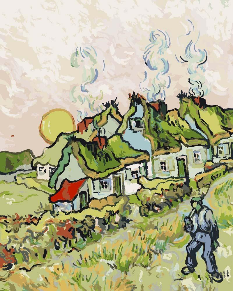 Malen nach Zahlen   Häuser und Figuren   Vincent van Gogh