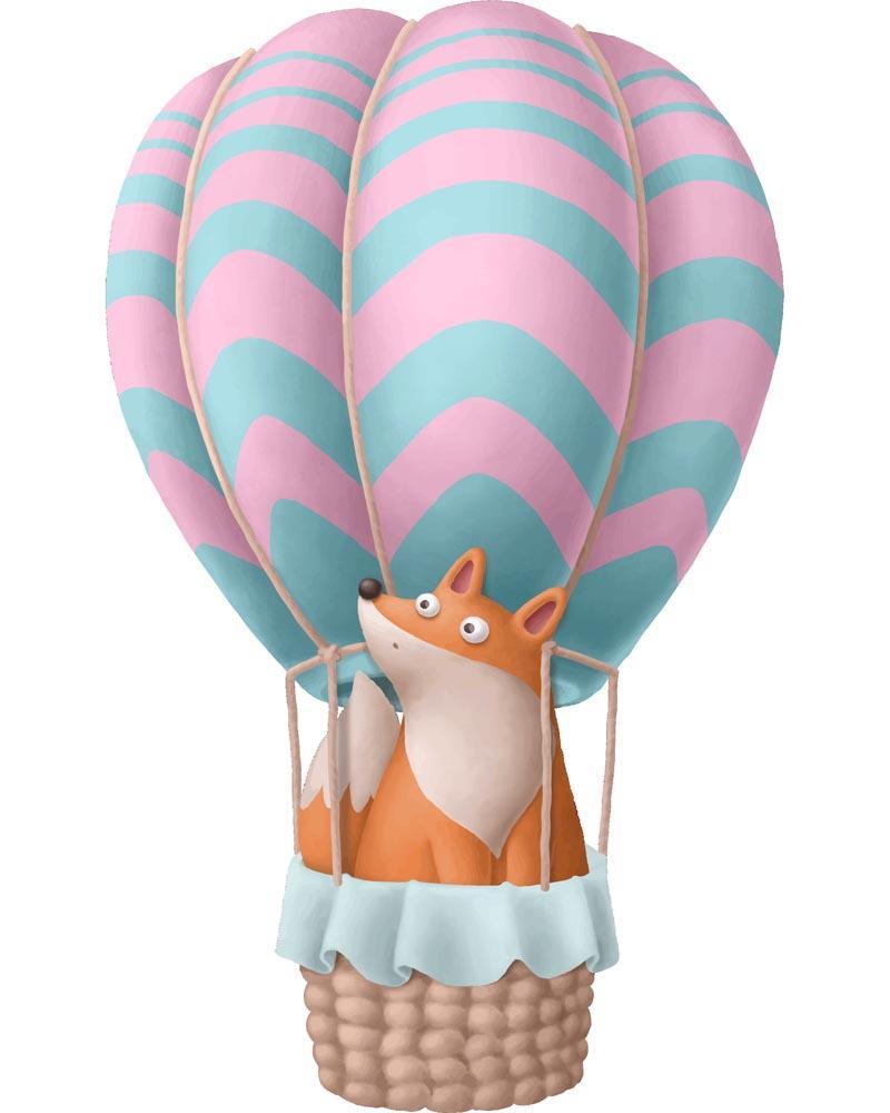 Malen nach Zahlen   Heißluftballon     Fuchs