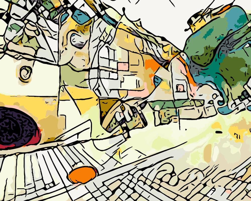 Malen nach Zahlen   Kandinsky trifft Erdurt   by zamart