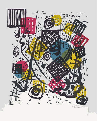 Malen nach Zahlen - Kleine Welten V - Wassily Kandinsky
