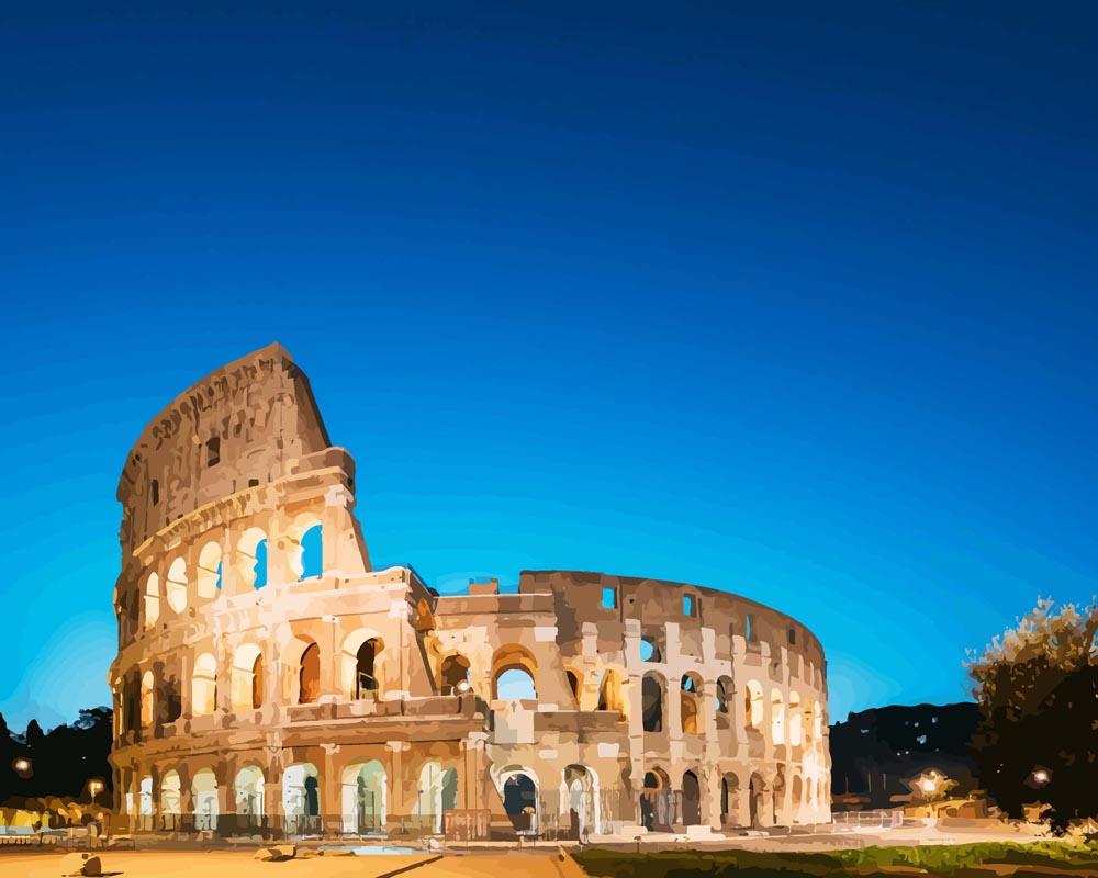 Malen nach Zahlen   Kolosseum   Rom   Italien