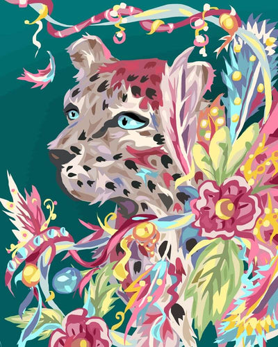 Malen nach Zahlen - Kunst des Jaguars
