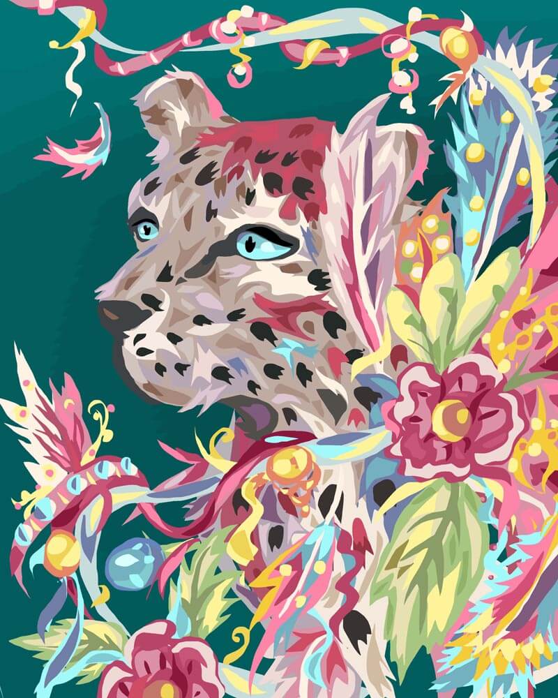 Malen nach Zahlen   Kunst des Jaguars