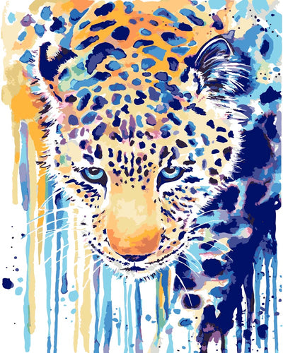Malen nach Zahlen - Leopard - by Tiny Tami
