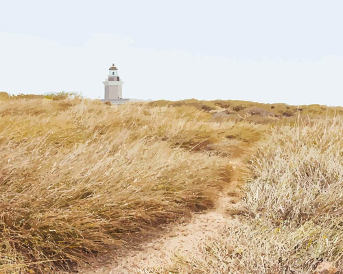 Malen nach Zahlen - Leuchtturm auf Sylt - Nordsee