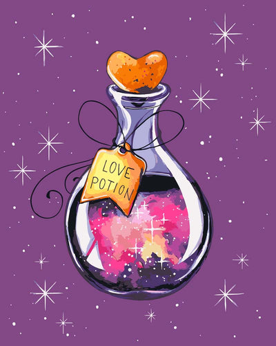 Malen nach Zahlen - Love Potion - by Farbheldin