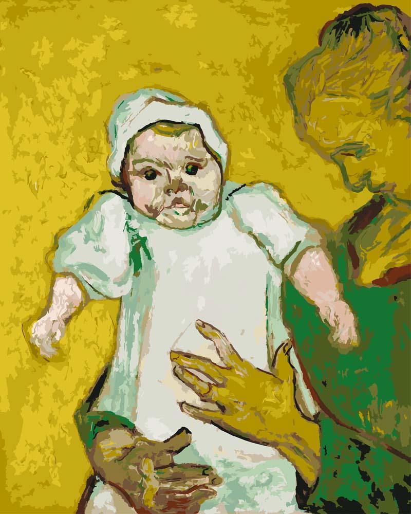 Malen nach Zahlen   Madame Roulin und ihr Baby   Vincent van Gogh