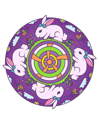 Malen nach Zahlen - Mandala - Hase