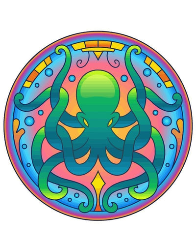 Malen nach Zahlen - Mandala - Oktopus