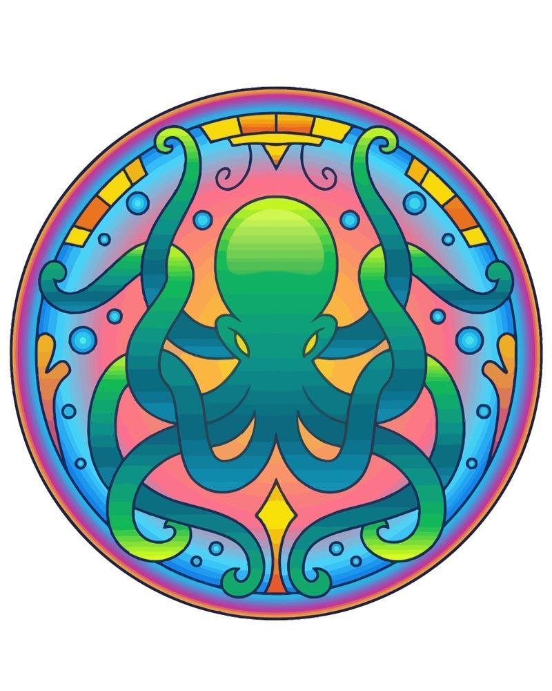 Malen nach Zahlen   Mandala   Oktopus