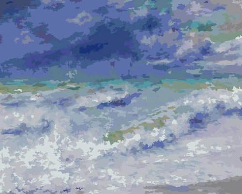 Malen nach Zahlen - Meereslandschaft von Pierre-Auguste Renoir