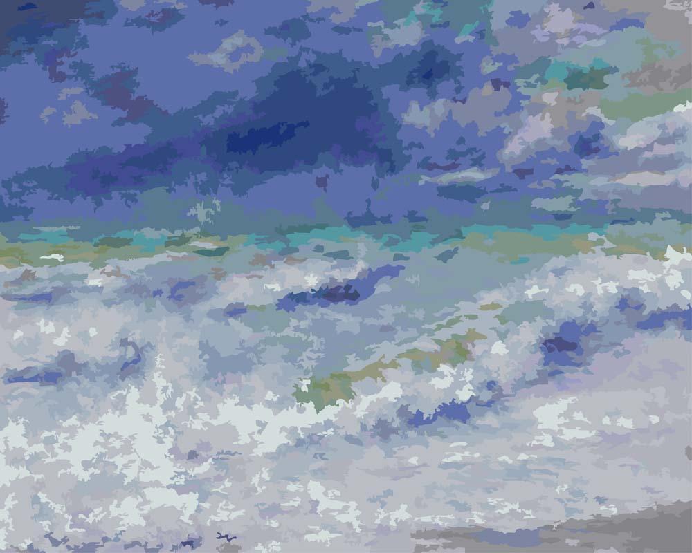 Malen nach Zahlen   Meereslandschaft von Pierre Auguste Renoir
