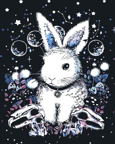 Malen nach Zahlen - Moon Bunny - by Tiny Tami