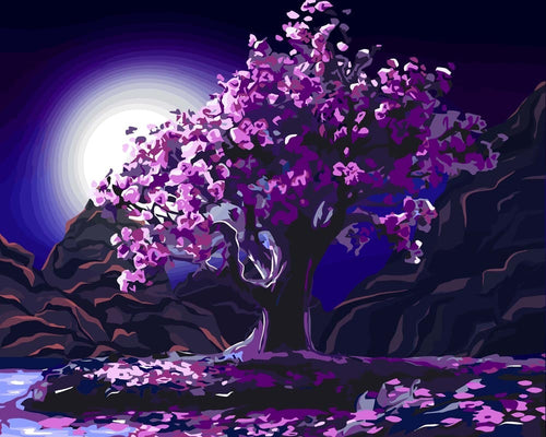 Malen nach Zahlen - Mystischer Baum