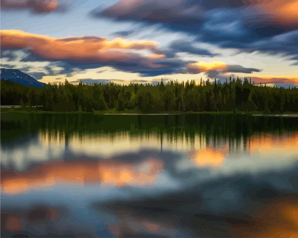 Malen nach Zahlen   Nationalpark in Alberta   Kanada