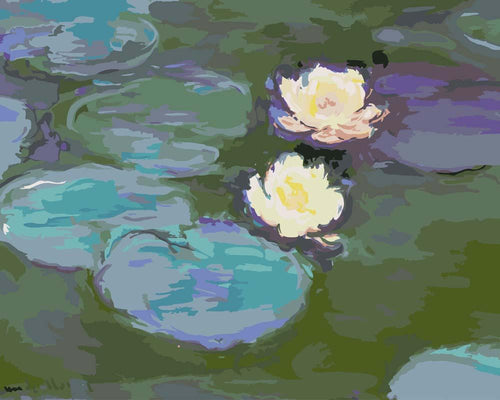 Malen nach Zahlen - Nympheas - Claude Monet