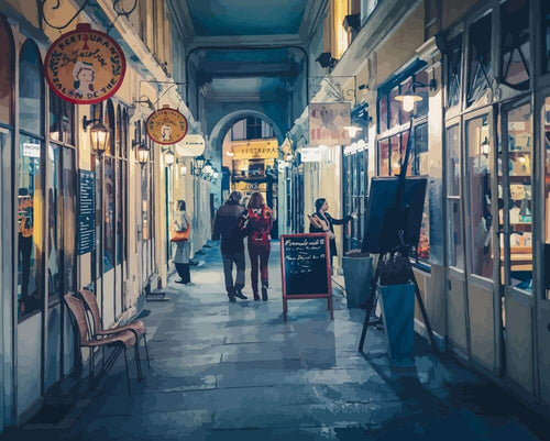 Malen nach Zahlen - Passage Saint-André des Arts Paris