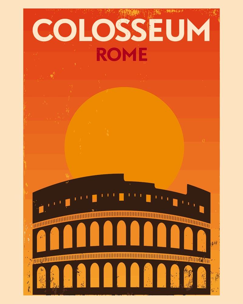 Malen nach Zahlen   Retro   Kolosseum Rom